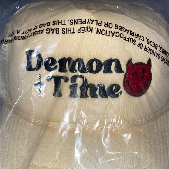 *NEW* Limited Edition Demon Time Cream Trucker Snapback Hat by Field Grade - Picture 11 of 12